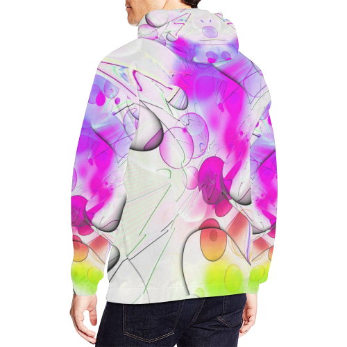 Galerie Popart by Nico Bielow All Over Print Hoodie for Men/Large Size (USA Size) (Model H13)