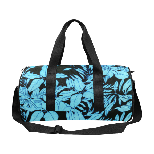 blue floral tropical watercolor Duffle Bag (Model 1679)
