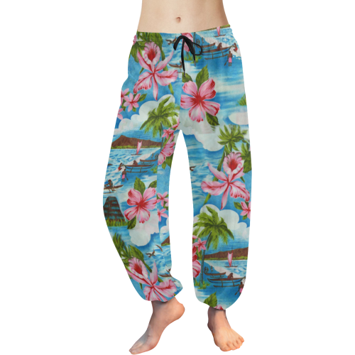 Hawaiian Scenes Women's All Over Print Harem Pants (Model L18)