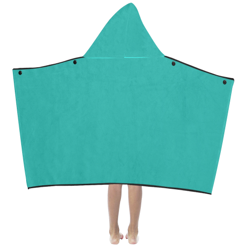 color light sea green Kids' Hooded Bath Towels