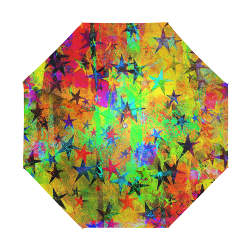 stars and texture colors Anti-UV Foldable Umbrella (U08)