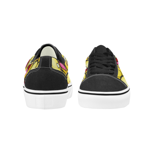 skate emoji002 Men's Low Top Skateboarding Shoes (Model E001-2)