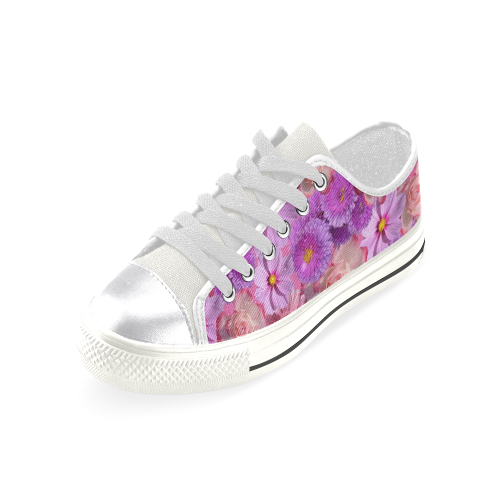 flowers-1792448 Women's Classic Canvas Shoes (Model 018)