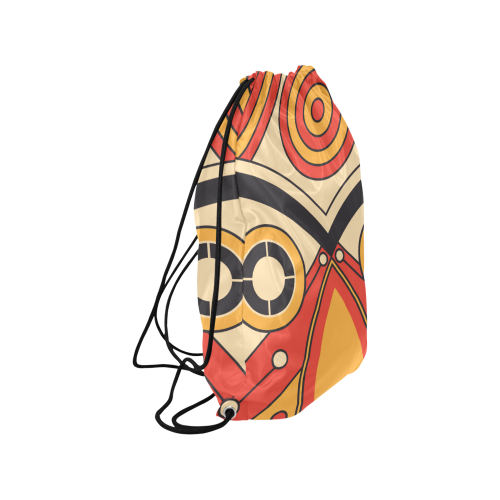 Geo Aztec Bull Tribal Medium Drawstring Bag Model 1604 (Twin Sides) 13.8"(W) * 18.1"(H)