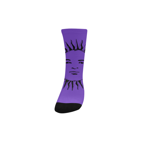 GOD Kids Socks Purple & Black Kids' Custom Socks