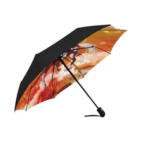 The wild horse Anti-UV Auto-Foldable Umbrella (Underside Printing) (U06)