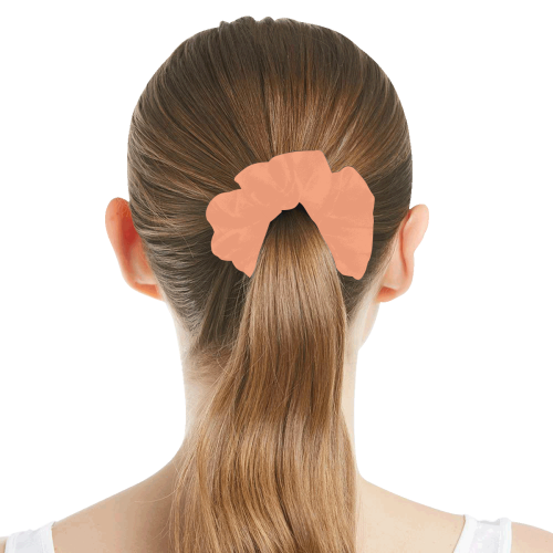 color light salmon All Over Print Hair Scrunchie