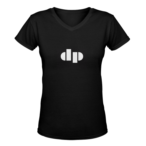 Lightning V Tee Women's Deep V-neck T-shirt (Model T19)