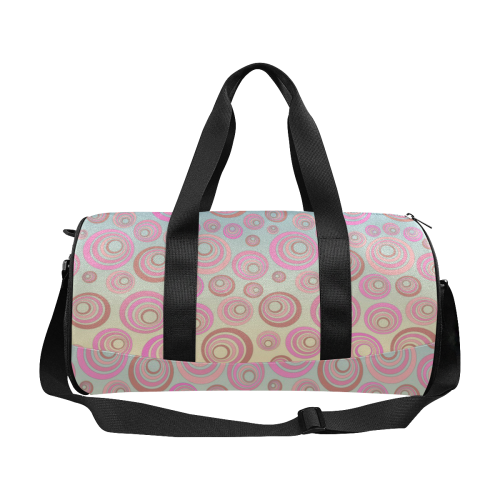 Retro Psychedelic Pink and Blue Duffle Bag (Model 1679)