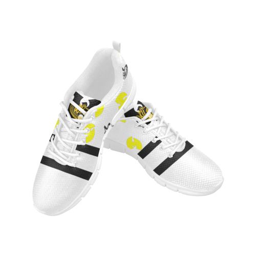 Wu-Tang's DJ W.I.Z  White Men's Breathable Running Shoes/Large (Model 055)