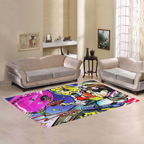 Battle in Space 2 Area Rug7'x5'