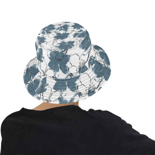 Blue Tropic All Over Print Bucket Hat for Men