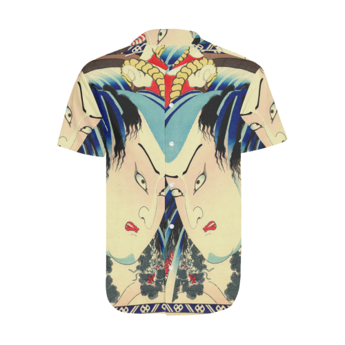 Danshichi Men's Short Sleeve Shirt with Lapel Collar (Model T54)