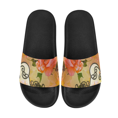 Beautiful flowers Women's Slide Sandals (Model 057)