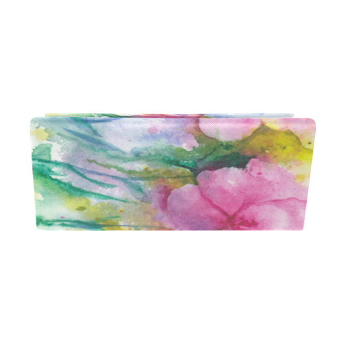 Tropical Flowers, Bold Floral Watercolor Custom Foldable Glasses Case