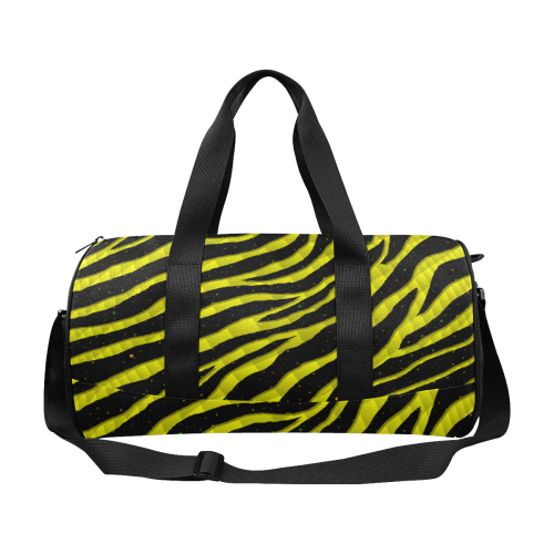 Ripped SpaceTime Stripes - Yellow Duffle Bag (Model 1679)