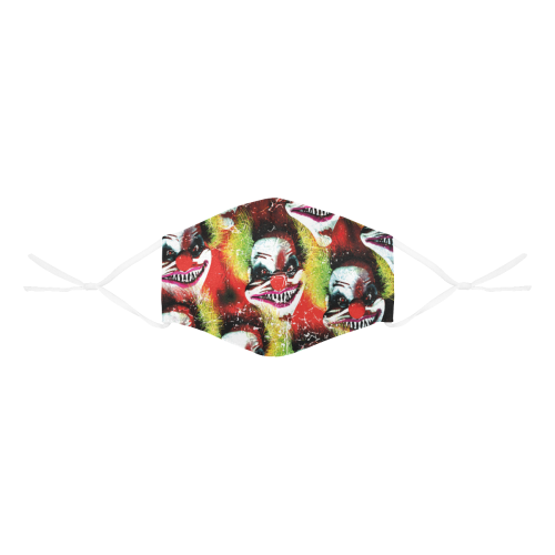 scary halloween horror clown pattern community face mask 3D Mouth Mask with Drawstring (60 Filters Included) (Model M04) (Non-medical Products)
