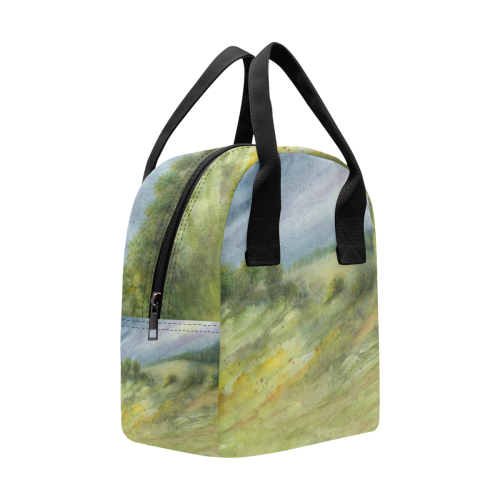Jewell Landscape - Precious Stones Watercolors Zipper Lunch Bag (Model 1689)