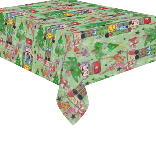 Nutcracker Dream by Nico Bielow Cotton Linen Tablecloth 60"x 84"