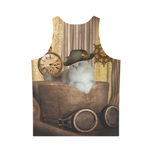Funny steampunk cat All Over Print Tank Top for Men (Model T43)