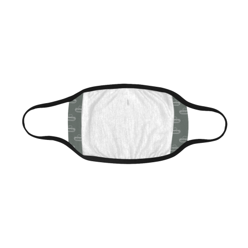 grey military tank pattern community face mask Mouth Mask (15 Filters Included) (Non-medical Products)