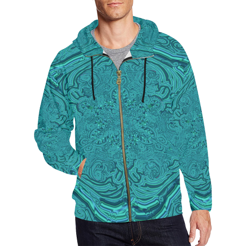 labyrinthe 2 All Over Print Full Zip Hoodie for Men (Model H14)