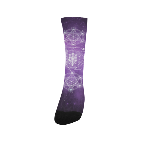 Sacred Geometry Stardust Men's Custom Socks