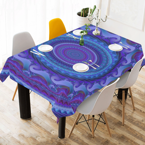 MANDALA PASSION OF LOVE Cotton Linen Tablecloth 60" x 90"