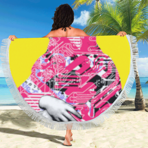 Future Monalisa Circular Beach Shawl 59"x 59"