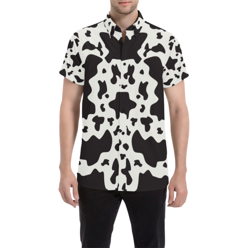 Cow Pattern by Artdream Men's All Over Print Short Sleeve Shirt (Model T53)