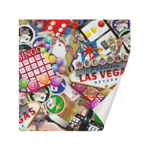 Gamblers Delight - Las Vegas Icons Gift Wrapping Paper 58"x 23" (1 Roll)