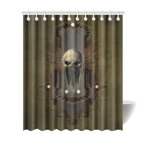 Awesome dark skull Shower Curtain 72"x84"