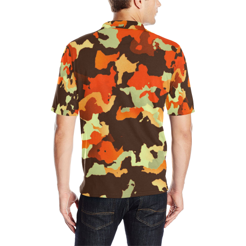 new modern camouflage C by JamColors Men's All Over Print Polo Shirt (Model T55)