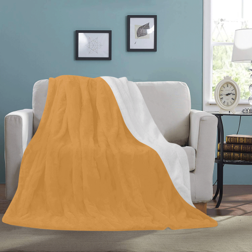 color butterscotch Ultra-Soft Micro Fleece Blanket 54''x70''