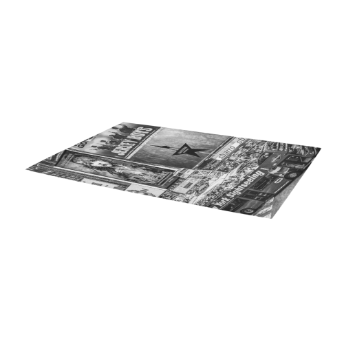 Times Square II Special Edition IV (B&W) Area Rug 9'6''x3'3''