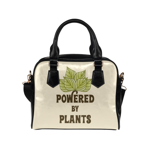 Powered by Plants (vegan) Shoulder Handbag (Model 1634)