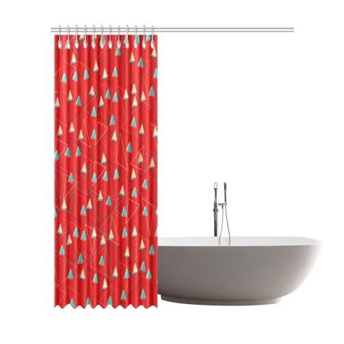 3D_triangles_pattern Shower Curtain 72"x84"