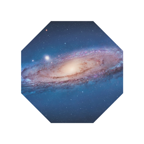 View Into The Universe - Andromeda Galaxy 1 Anti-UV Auto-Foldable Umbrella (Underside Printing) (U06)