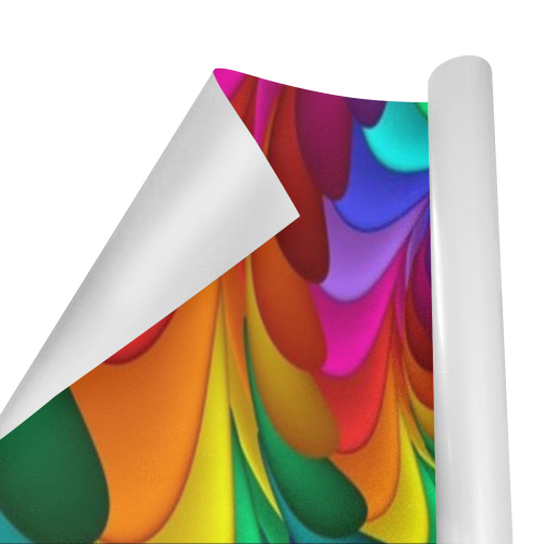RAINBOW CANDY SWIRL Gift Wrapping Paper 58"x 23" (1 Roll)