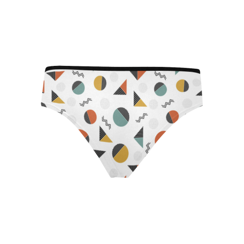 Geo Cutting Shapes Women's Hipster Panties (Model L33)