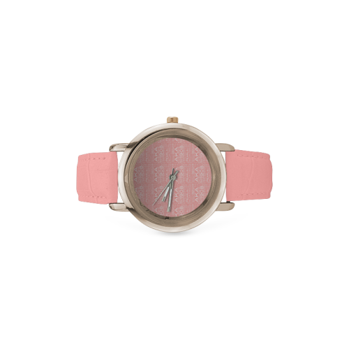 A.K.A Watch Women's Rose Gold Leather Strap Watch(Model 201)