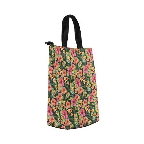 Tropical Flowers Nylon Lunch Tote Bag (Model 1670)