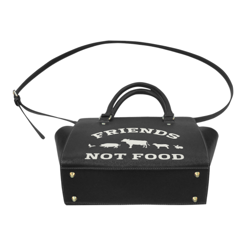 Friends Not Food (Go Vegan) Classic Shoulder Handbag (Model 1653)
