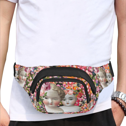 Two Flower Dolls Fanny Pack/Small (Model 1677)