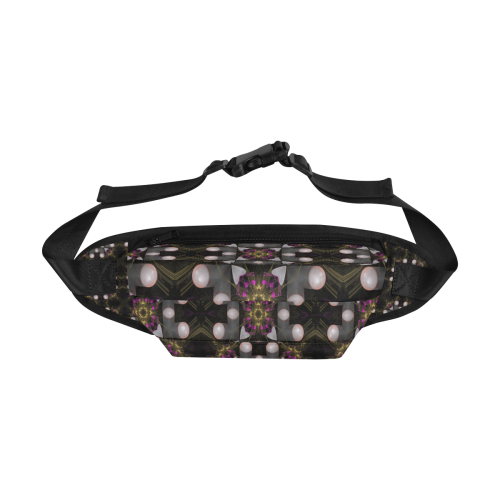 pearls and garnets pattern Fanny Pack/Large (Model 1676)