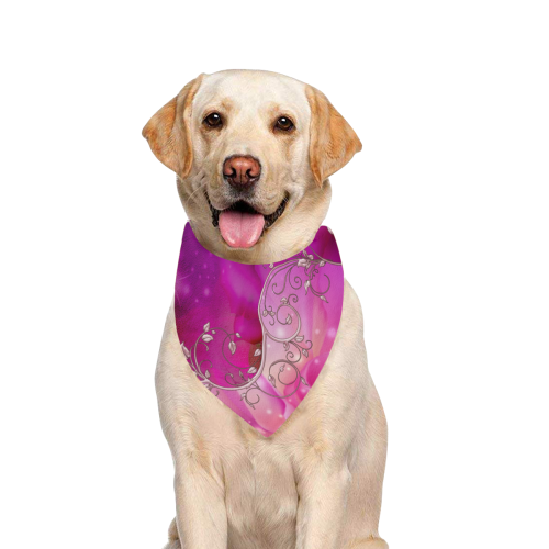 Wonderful floral design Pet Dog Bandana/Large Size