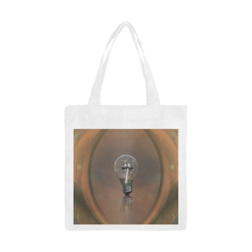Light bulb with birds Canvas Tote Bag/Small (Model 1700)