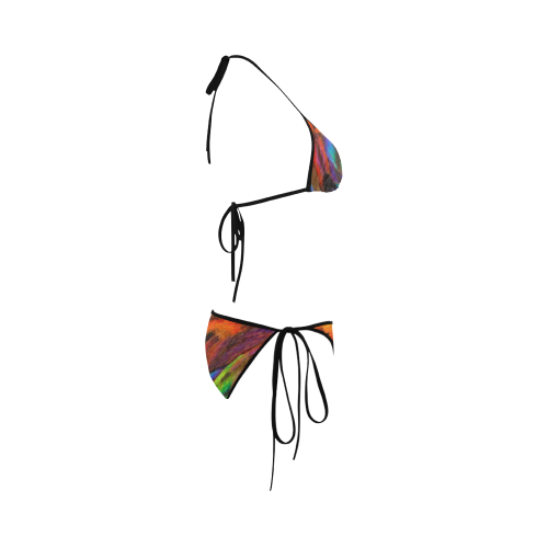 Rainbow Waterfall By Cecile Grace Charles Custom Bikini Swimsuit