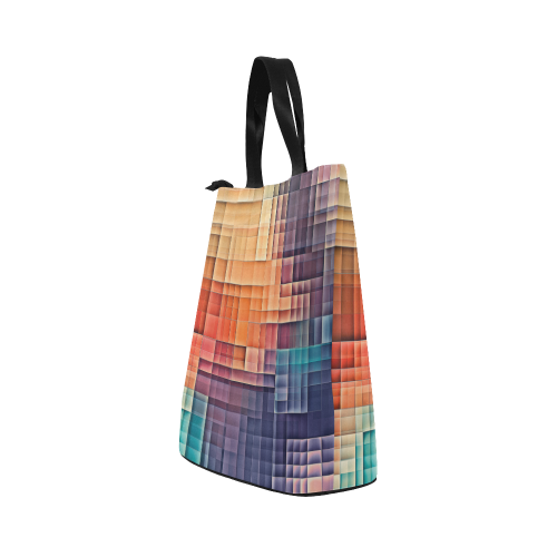 pixels #colors Nylon Lunch Tote Bag (Model 1670)