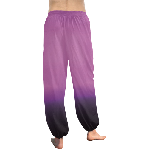 purple cloud colorgrade black to purple Women's All Over Print Harem Pants (Model L18)